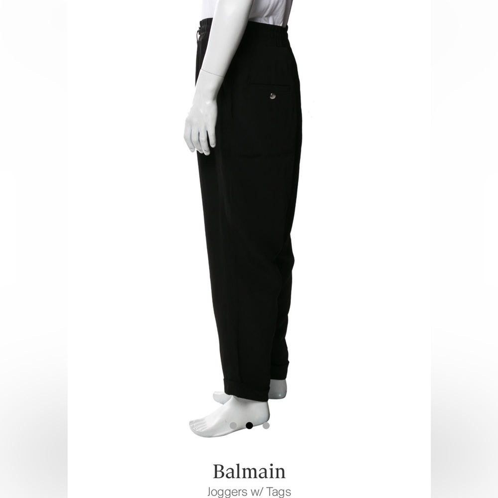 Balmain tags still on